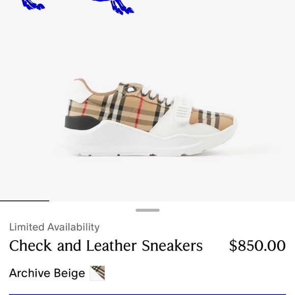 Authentic burberry traning sneaker - Picture 1 of 5